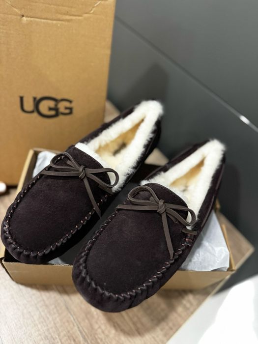 Ugg Tasman Угг шоколад лоферы-мокасины
