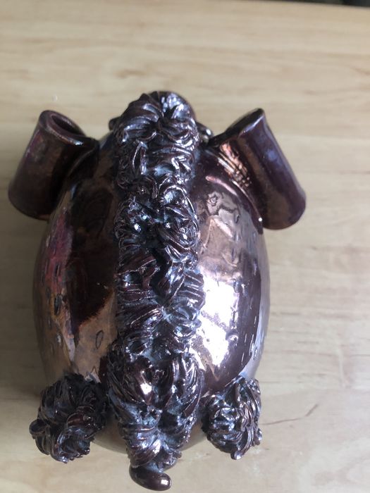 Копилка свинка, майолика, винтаж