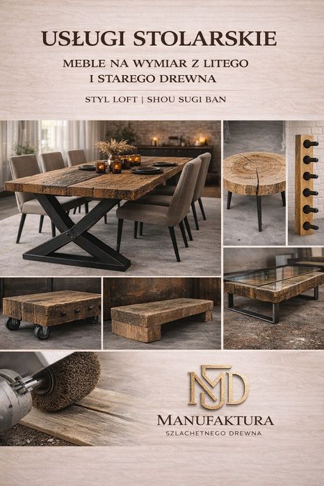 Usługi Stolarskie Meble na wymiar z  litego | STARE DREWNO LOFT