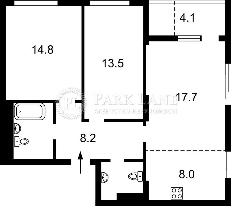 Продаж 2кімн кв 74кв.м в ЖК LookyanSky Лукʼян Скай Глибочицька Поділ - View 4