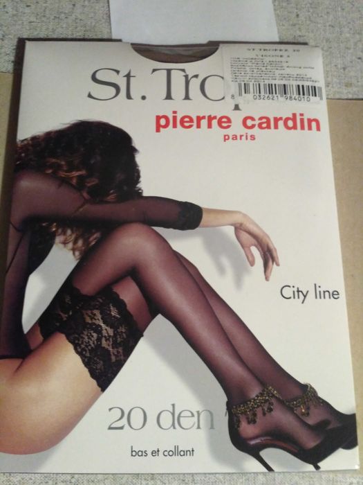 Чулки с широкой резинкой PIERRE CARDIN