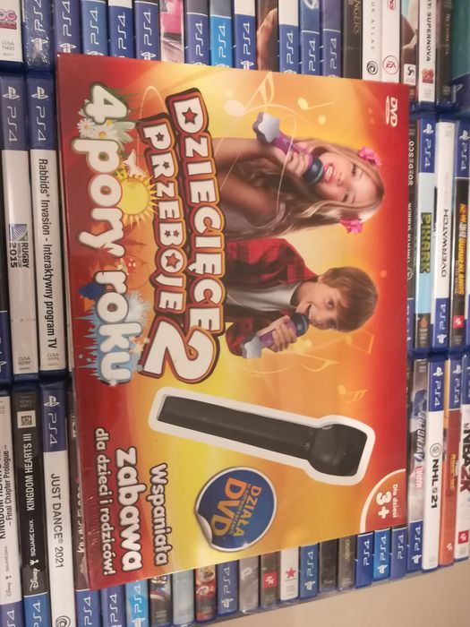 Dziecięce przeboje 2 plus mikrofon nowa folia pc dvd
