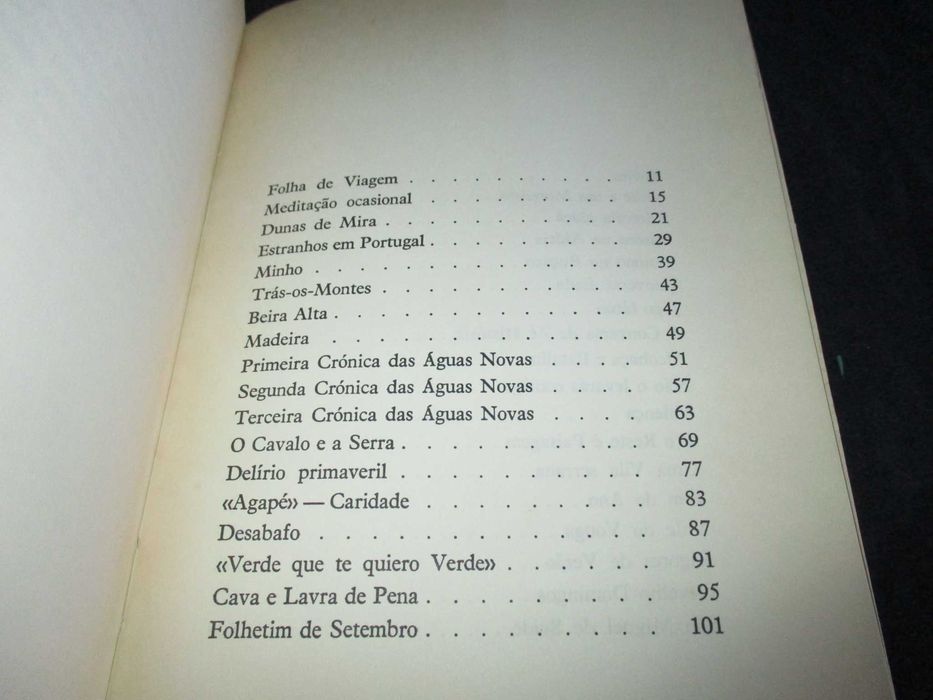 Livro Viagens ao pé da porta Vitorino Nemésio 1ª edição Pórtico