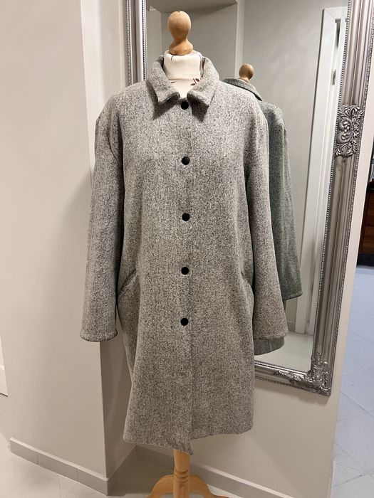 Acne studios płaszcz szary wełna damski 36 S