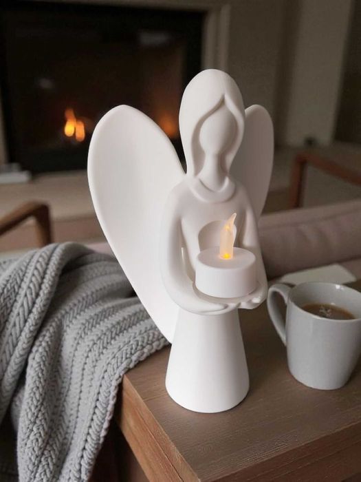 Imagem de um anjo com luz