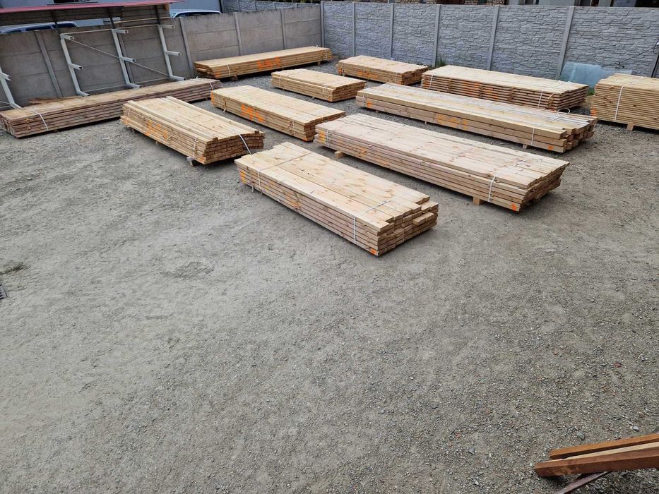 Drewno konstrukcyjne C24 / Więźba dachowa / podbitka / łata