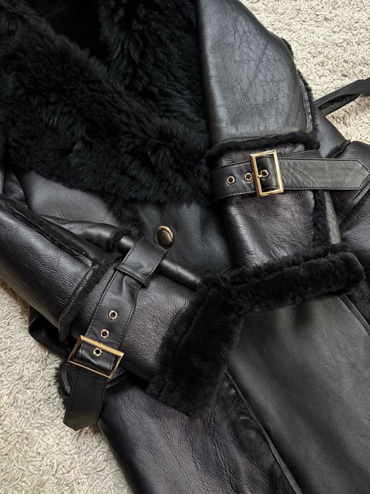 Przepiekny kożuch zlote elementy