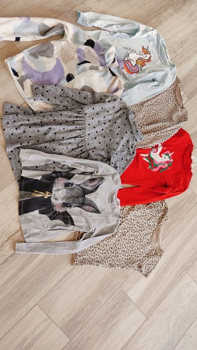 Zestaw 122/128 dla dziewczynki H&M paka ubrań
