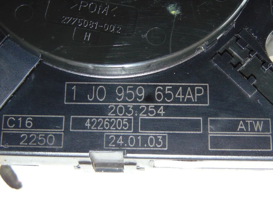 taśma czujnik kąta skrętu 1j0959654ap vw golf iv bora passat b5 sharan i