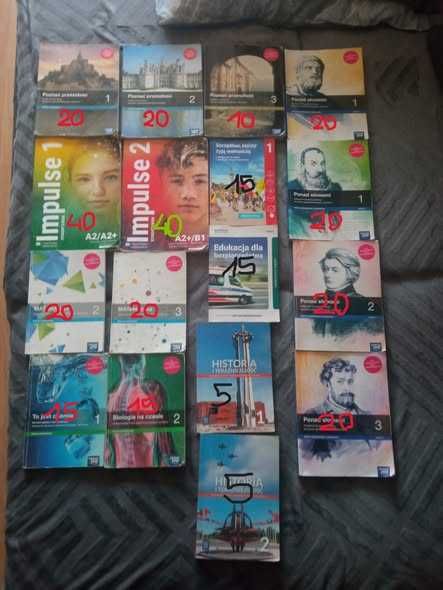 Podręczniki do liceum , technikum klasa 1,2,3