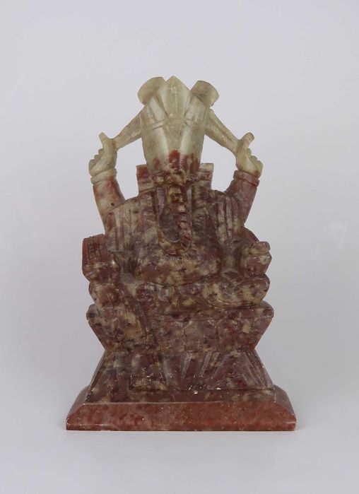 Estatueta esculpida Ganesha - pedra sabão