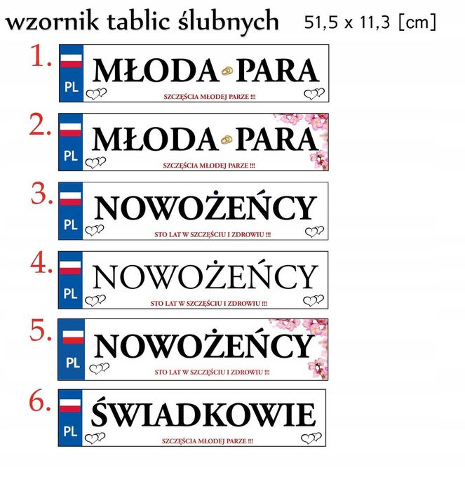 NIEPOWTARZALNA dekoracja na samochód ozdoba na auto do ślubu 351
