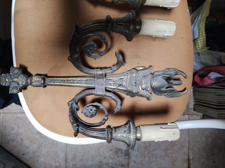 Candeeiro antigo de cobre