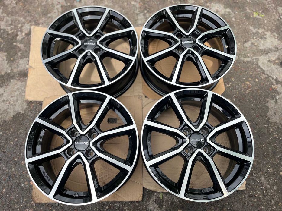 4x felgi aluminiowe DEZENT TN black 16"x6" rozstaw 4x100 ET 38 NOWE