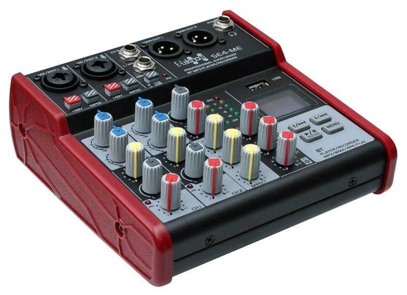 4 kanałowy mixer E-Lektron SE-4 USB/Bluetooth +48V Sklep Wągrowiec