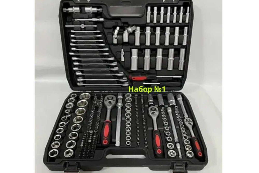 НАБОРИ ключів головок НАБОРЫ от 40 до 216 инструментов в комплекте