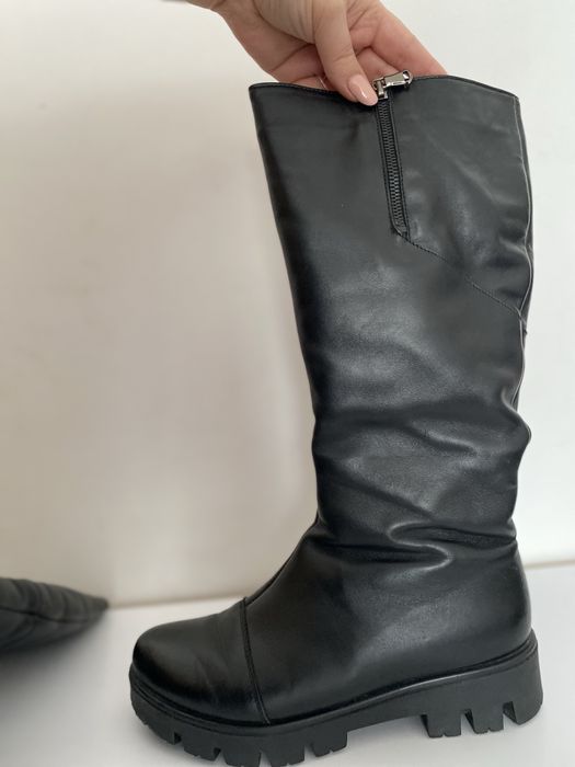 Зимові чобітки з натуральної шкіри