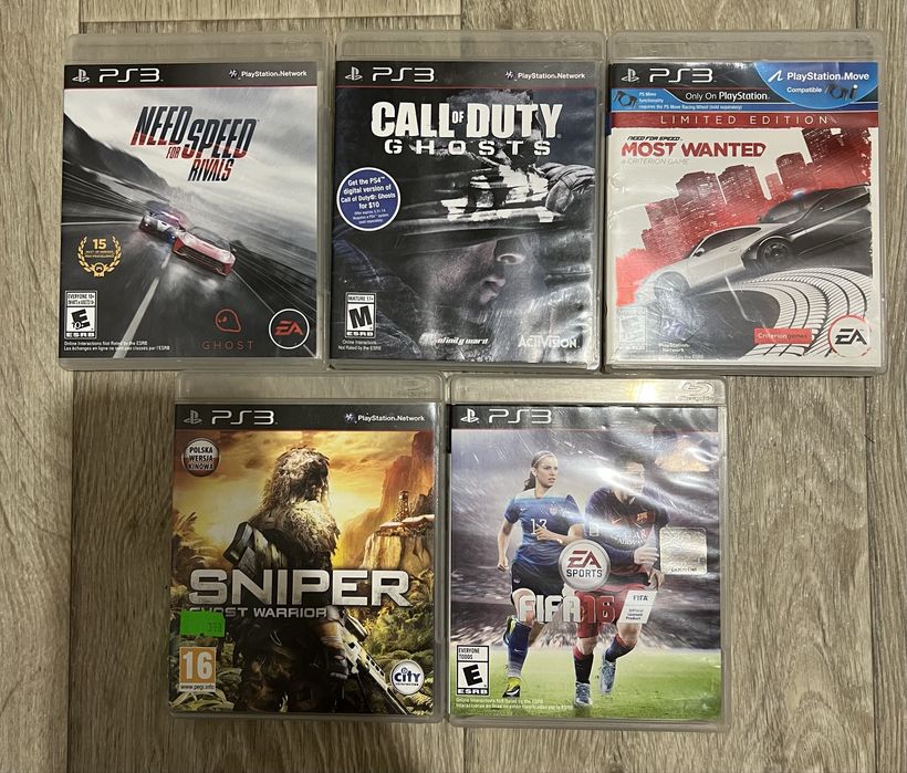 Диски Sony playstation 3 ps3 лицензия, игры.