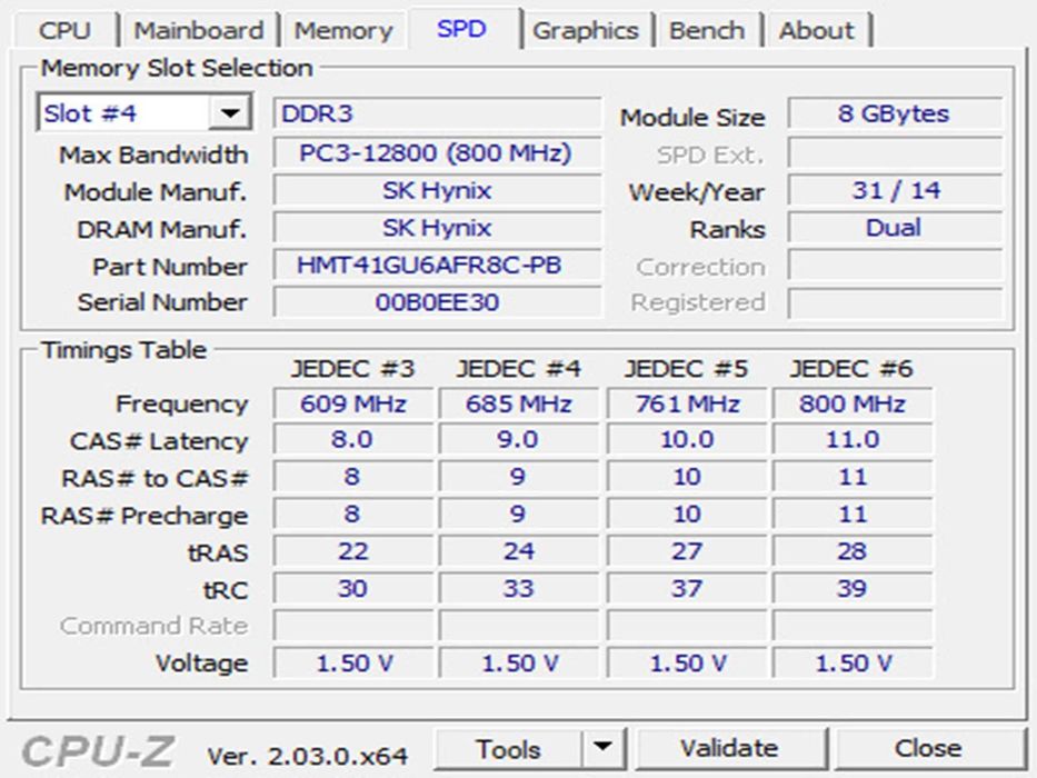 DDR3 8GB HyniX 12800 -Komputer