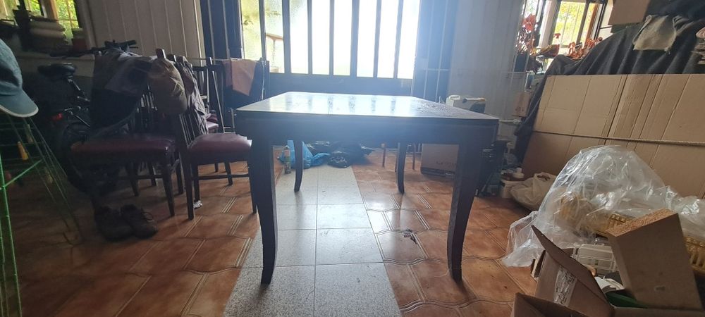 Mesa extensível de carvalho francês