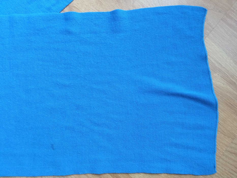 Szalik niebieski 40 x 190 cm Niebieski Szal z plamką 34