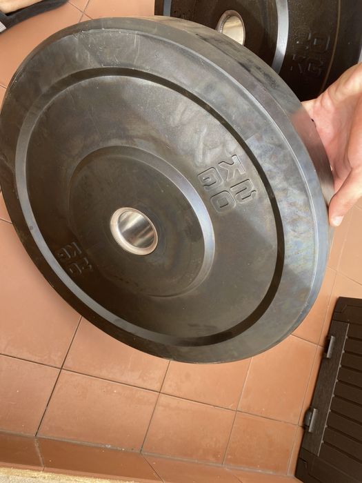 Discos olímpicos 20kg ginásio