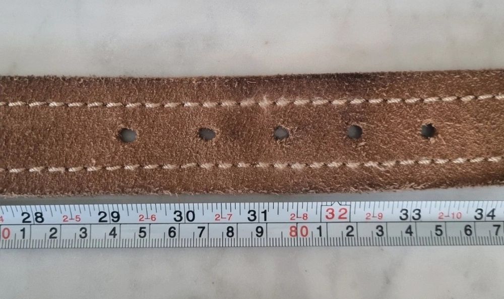 Cinto camel 100% pele de vaca T34-36 da Massimo Dutti