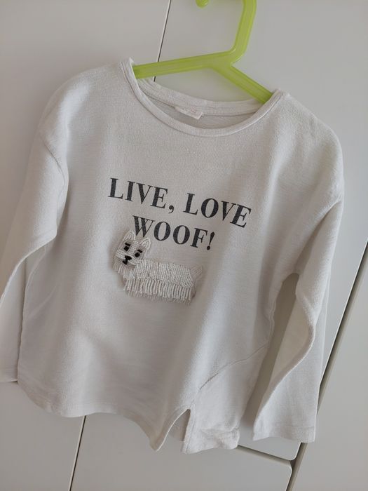 Bluza z pieskiem Zara 122