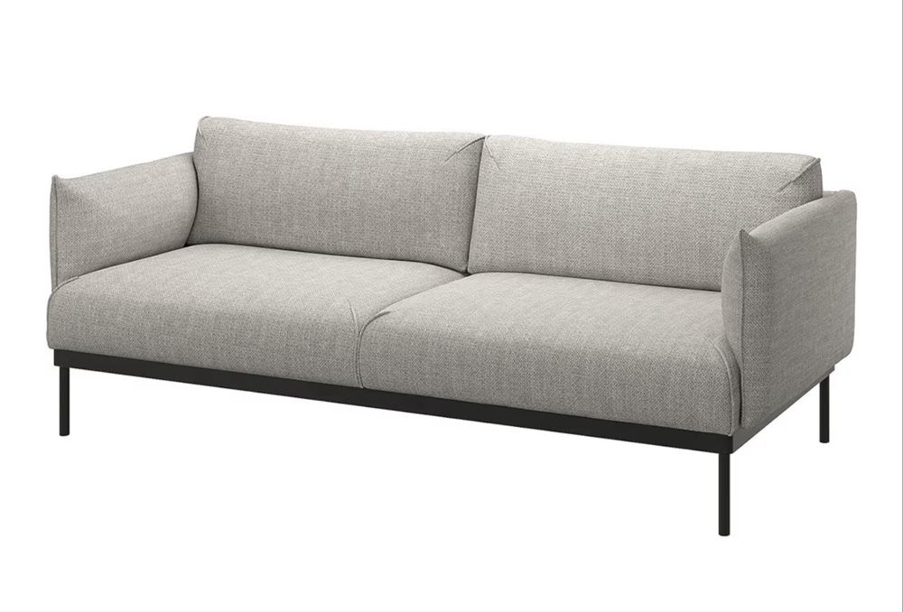 Sofa 2-osobowa, jasnoszary