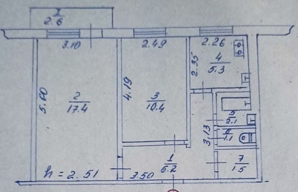 Продаж 2-кімн квартира 4/5 поверх НЕДОРОГО
