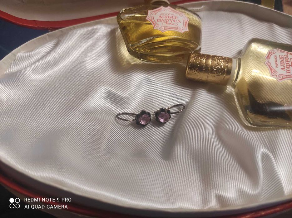 Серьги ссср серебро 875