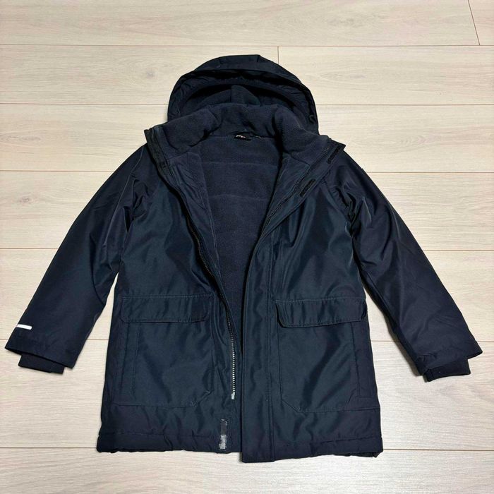 Куртка парка зимова  для хлопчика чорна, 140 розмір