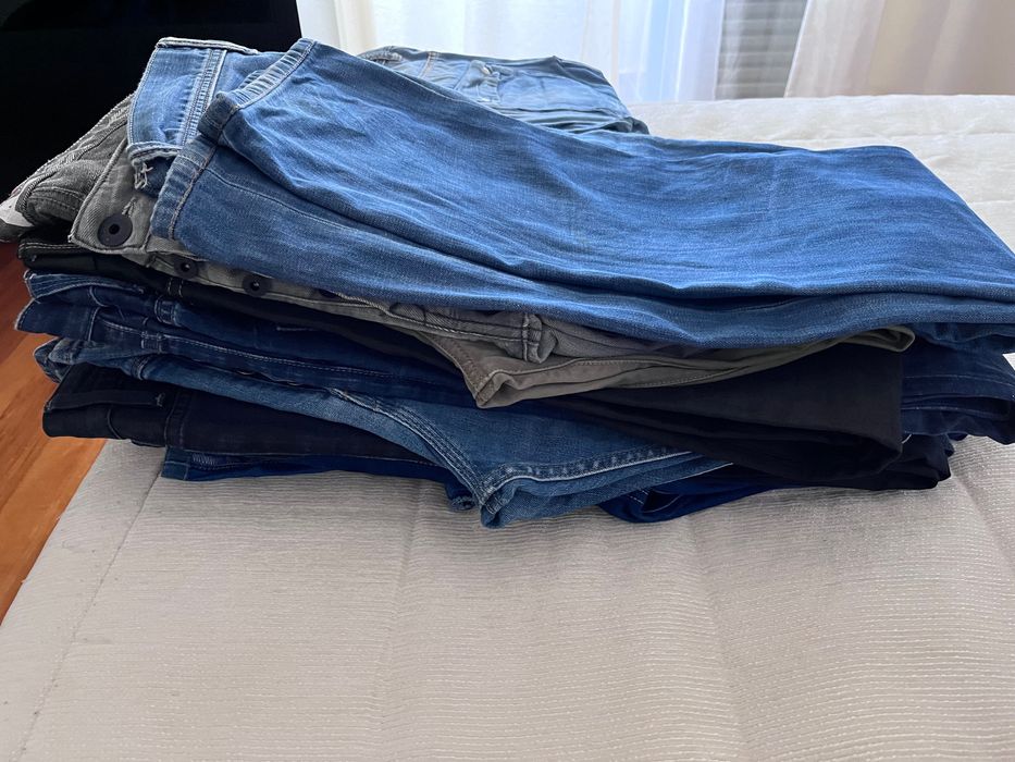 Calças de ganga salsa