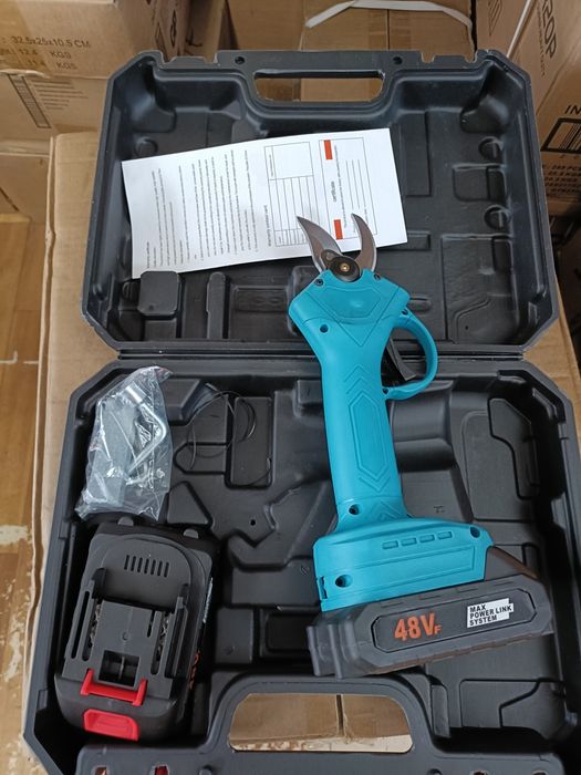 Секатор акумуляторний 2 акб ‼️ Сікатор Сучкоріз Гілкоріз Ножиці АКБ