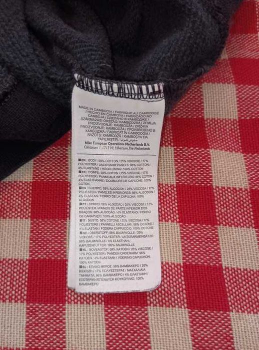 Bluza damska Nike z kapturem bawełna czarna rozmiar S / M