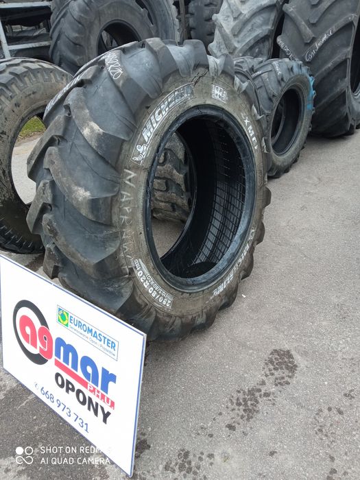 280/80R20 Michelin xmcl opona używana rolnicza przemysłowa