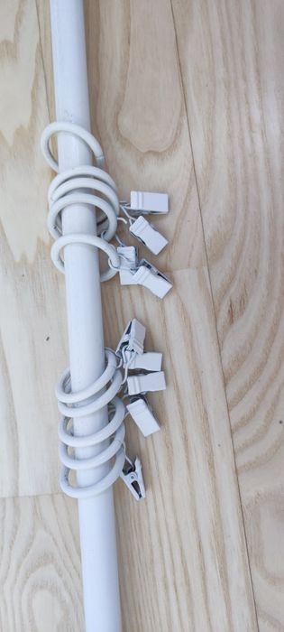 Karnisz biały metalowy  200cm