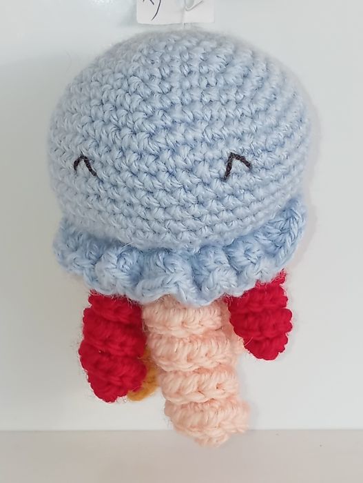 Ośmiornica na szydełku maskotka pluszak
