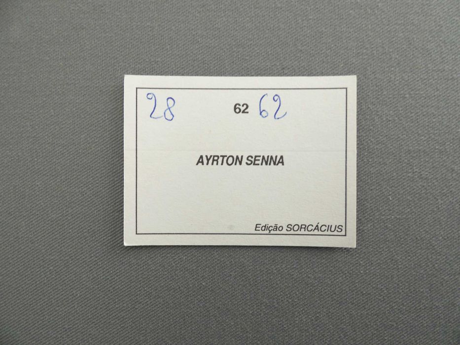 Cromo Ayrton Senna #62 Campeões da Velocidade