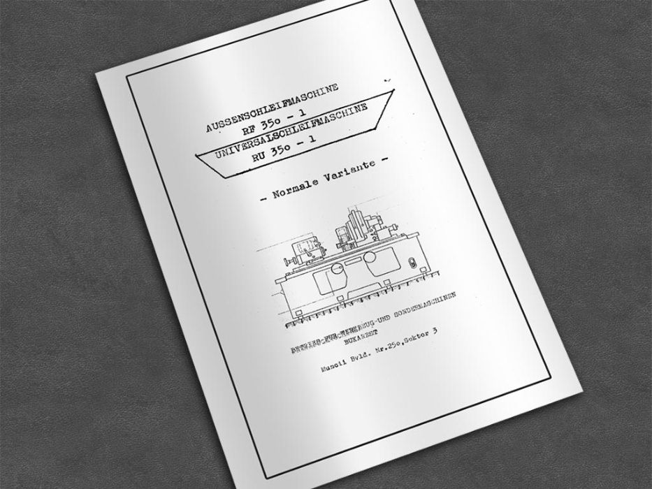 Szlifierka RU 350. Bułgaria - DTR