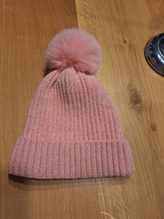 Czapka dla dziewczyni z podszewką 5-7 lat