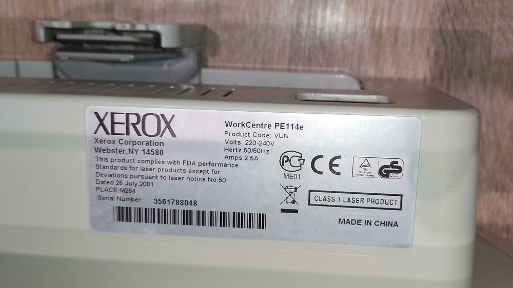 МФУ Xerox WorkCentre PE114e (акция весь декабрь - было 1551)