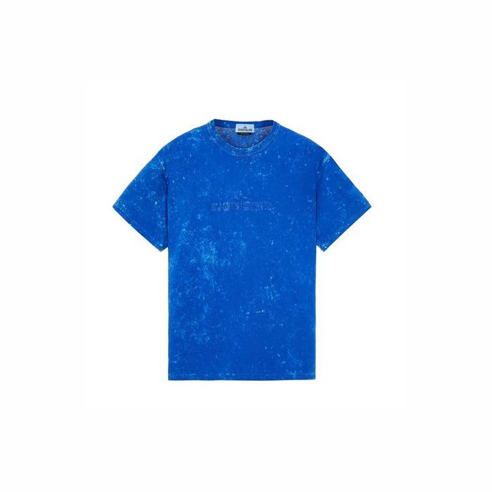 Футболка STONE ISLAND 20945 Off-Dye OVD Treatment T-Shirt Blue