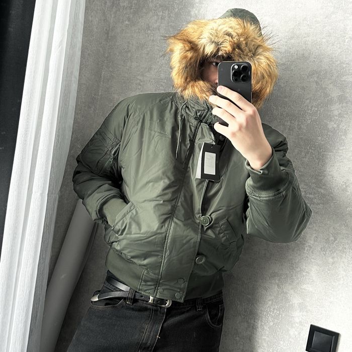 Хакі бомбер аляска куртка racer y2k sk8 с мехом оверсайз baggy широка