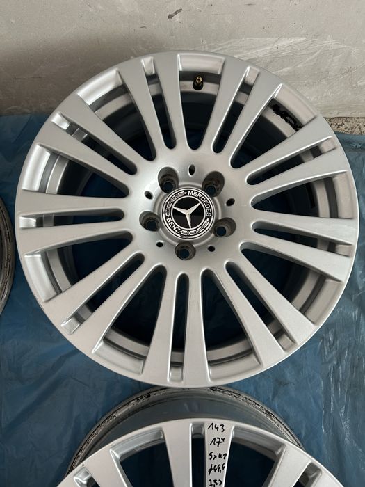 143 Felgi Aluminiowe Oryginał MERCEDES R 17 5x112 Bardzo Ładne