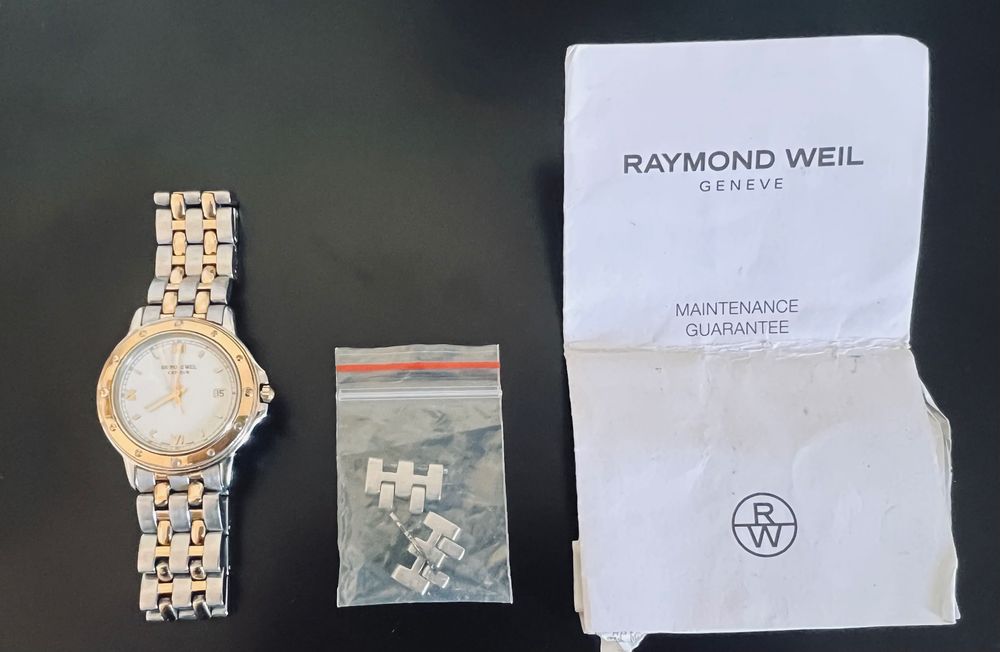 Relógio Raymond Weil Genève Parsifal Suíço Original – Aço Inoxidável e Dourado