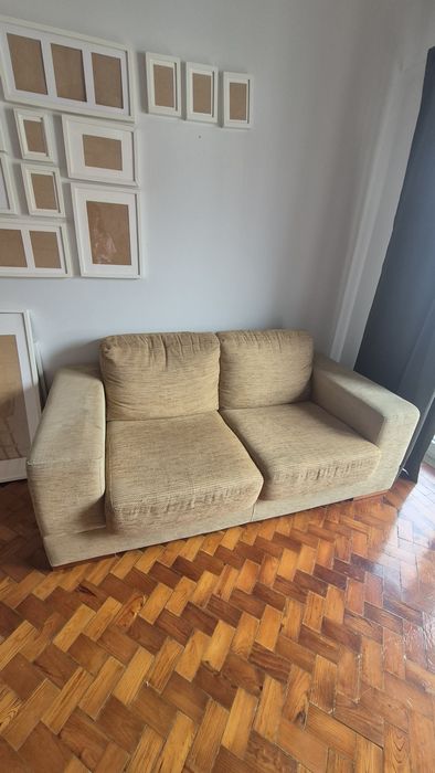 Sofá como novo bege