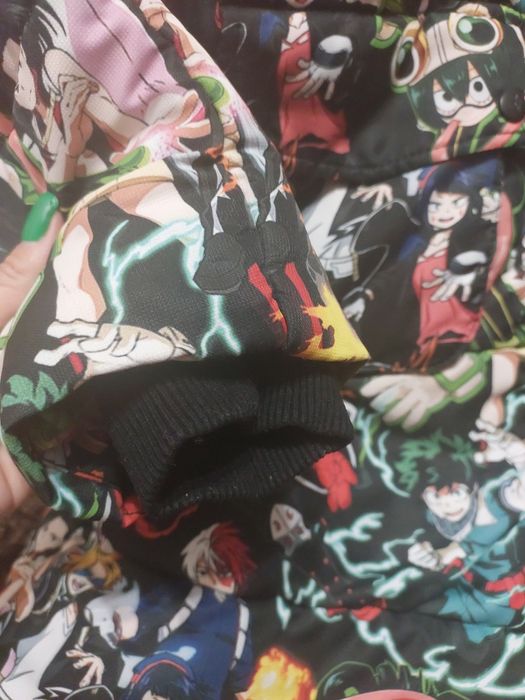 Зимова довга курточка, пальто аніме