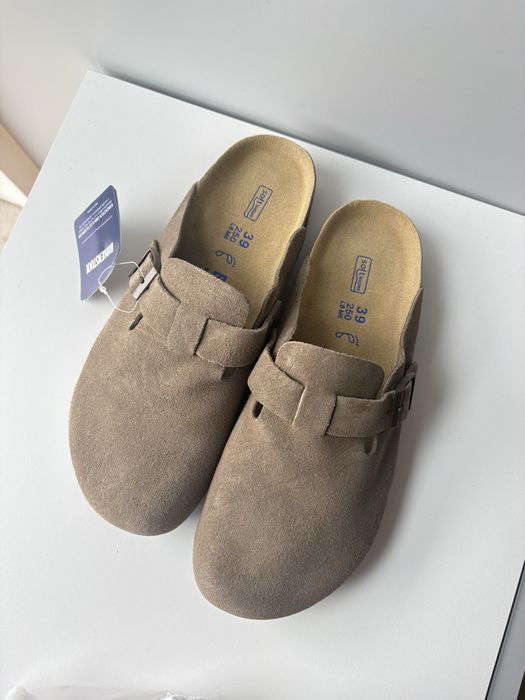 Klapki birkenstock boston 39 bezowe