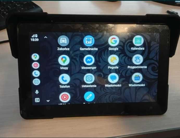 Carplay AndroidAuto Rejestrator 2 kamery motocykl nawigacja 7"